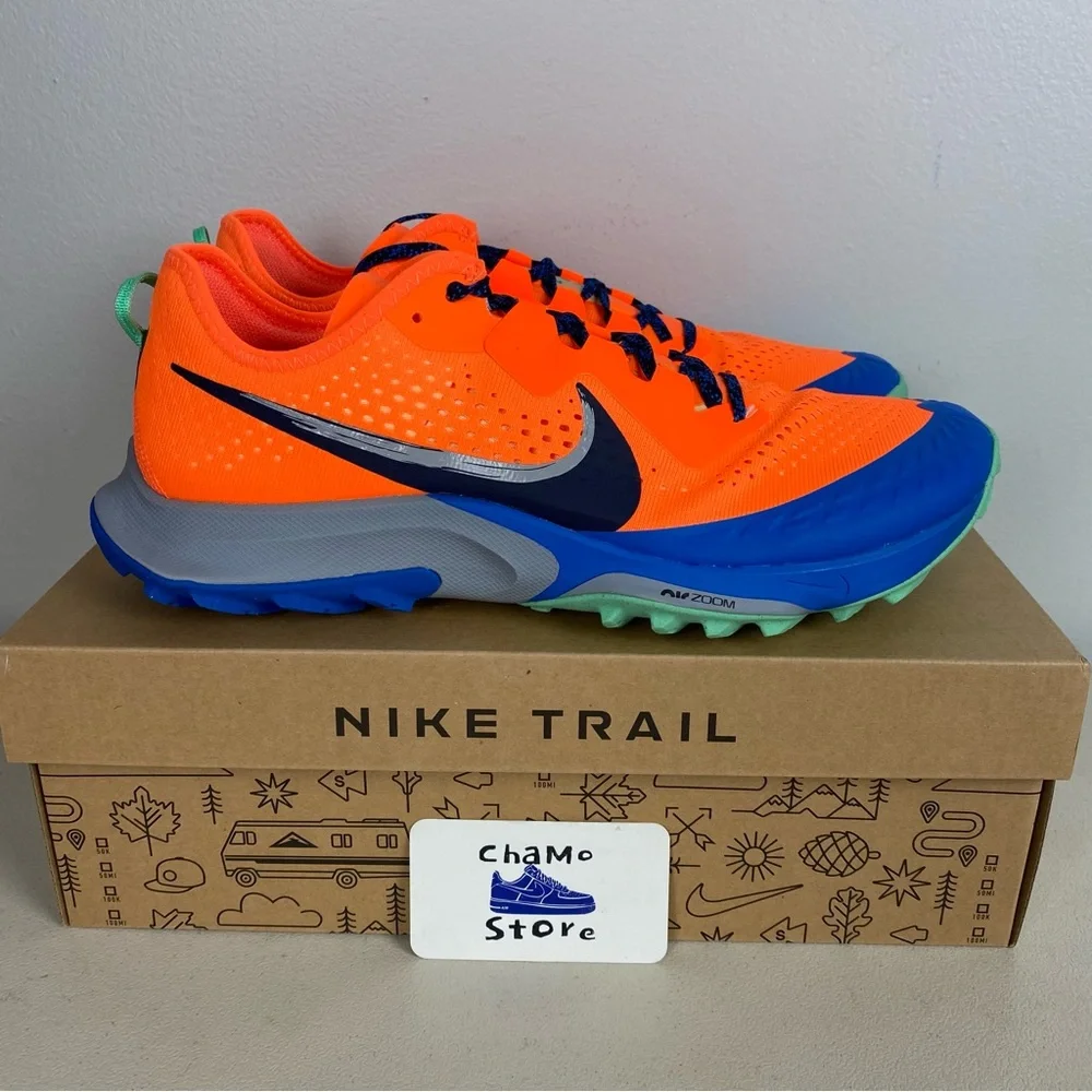 Nike Air Zoom Terra Kiger 7 Athletic Orange Trail Running Shoes Men Sz - Picture 1 of 10